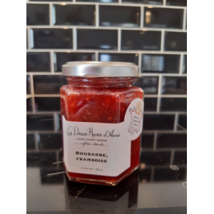 Confiture rhubarbe framboise