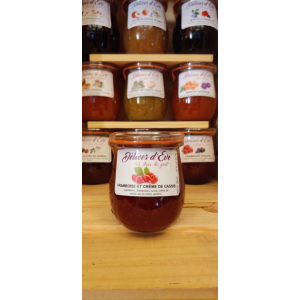 Framboise et crème de cassis