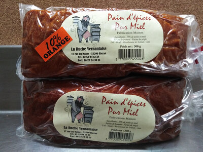 Pain d'épices orange dluo courte