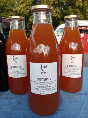 Jus de pomme bouteille 1 l