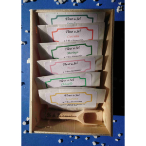 Cagette dégustation 6 sachets fleur de sel