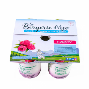 Pack 4 yaourt brebis bio 'framboise'