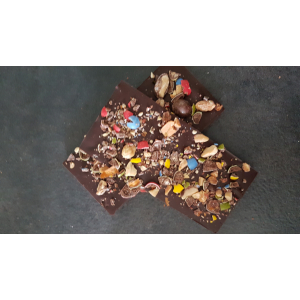 Tablettes chocolat noir/m&m's