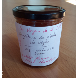 Confiture de  pèche de vigne