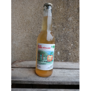 Jus de pommes pétillant du verger bio - 33cl