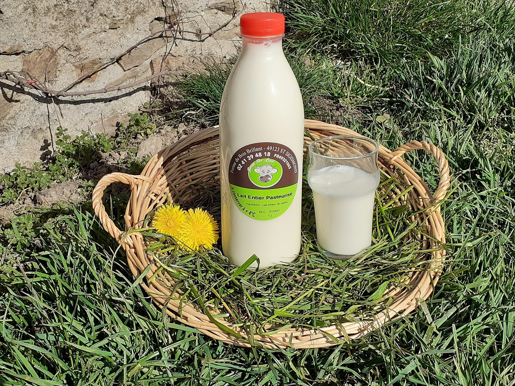 Lait entier pasteurisé. 1 L Brun De Lait Locavor.fr — free download