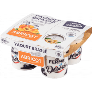 Yaourts brassés abricot
