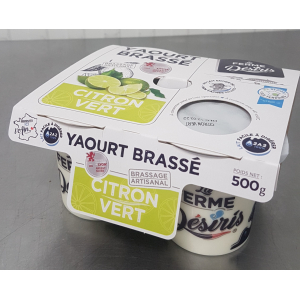 Yaourts brassés citron vert