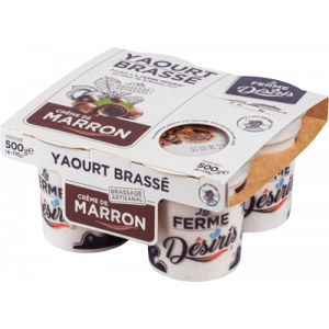 Yaourts brassés crème de marrons