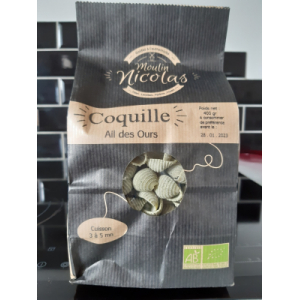 Pâtes blanches - coquille ail des ours