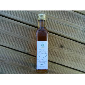 Vinaigre gastronomique kombucha thym romarin