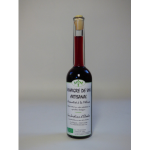 Vinaigre de vin rouge aromatisé à la mélisse