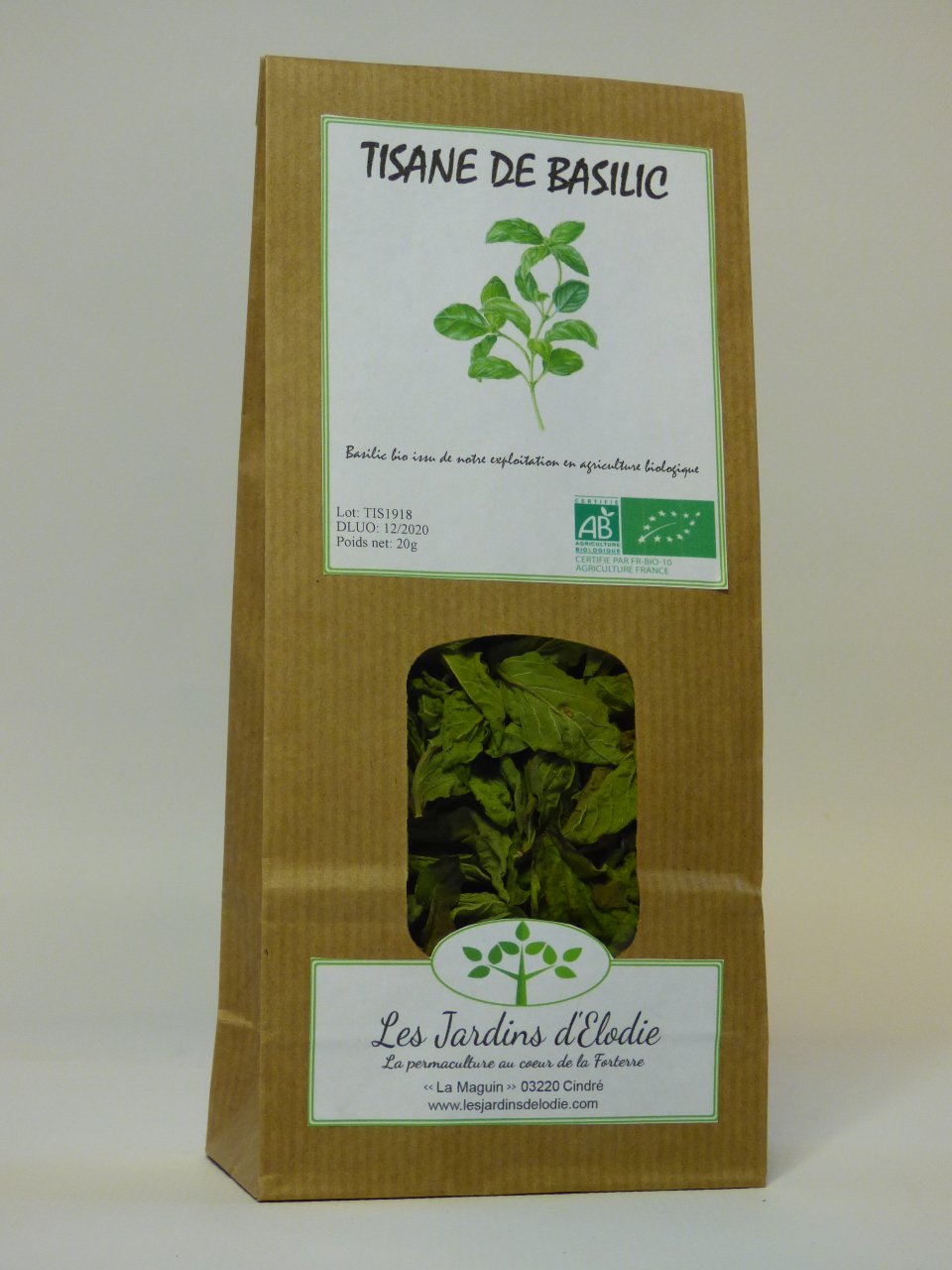 Teinture-mère Basilic Bio - Ocimum Basilicum - 50 Ml - Ladrôme