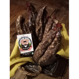 Saucisse sèche de porc rustique bio