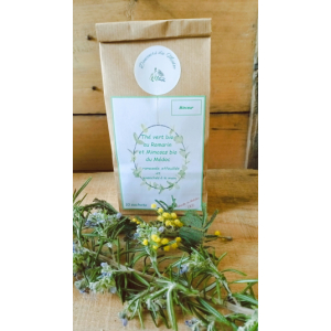 Thé vert au romarin et mimosa bio du médoc