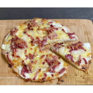 Tarte flambée individuelle - sans oeuf