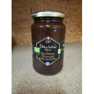 Pâte à tartiner miel-noisette bio