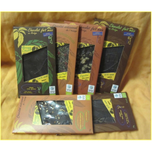 Tablette de chocolat bio et équitable