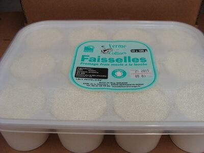 12 faisselles de 125 gr