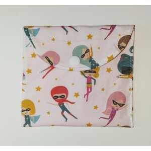 Pochette imperméable bio- super girls