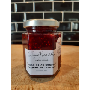 Confiture framboise et vinaigre balsamique