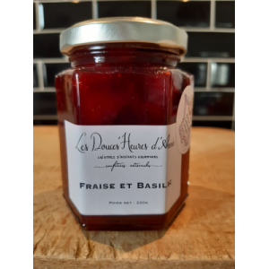 Confiture fraise et basilic