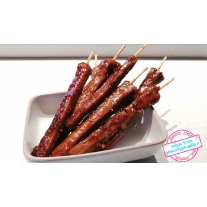 Picorettes de seitan laquées façon teriyaki