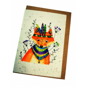 Carte à planter 'renard'