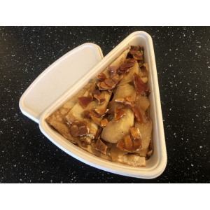 Crêpes aux pommes fondantes et nougatine