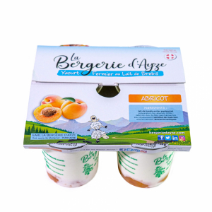 Pack 4 yaourt de brebis bio'abricot'