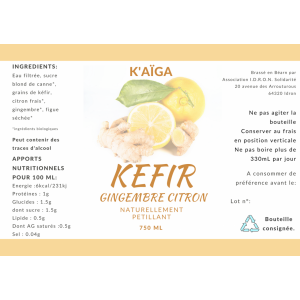 Kéfir citron gingembre