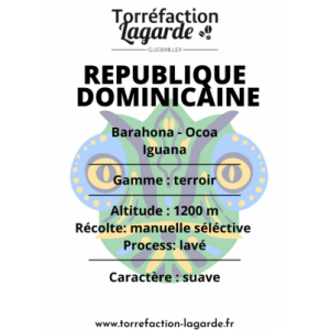 République dominicaine iguana  moulu expresso