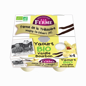Yaourt étuvé vanille fermier et bio 4x125g
