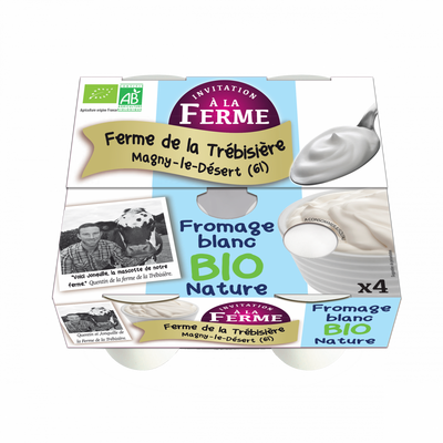 Fromage frais fermier et bio 4x100g