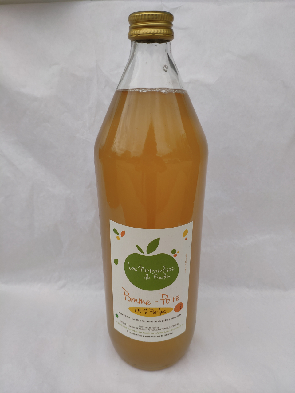 Jus De Pommepoire 1 L Les Normandises Du Pradon Locavorfr 