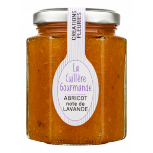 Confiture abricot et note de lavande