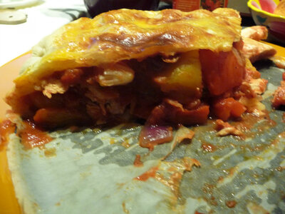 Tourte poulet basquaise 4 personnes