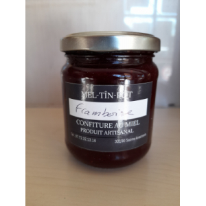 Confiture au miel et  framboises