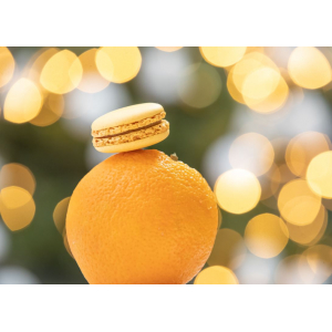 Macaron orange amère d'espagne x4