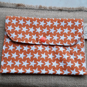 Pochette 'étoiles' orange