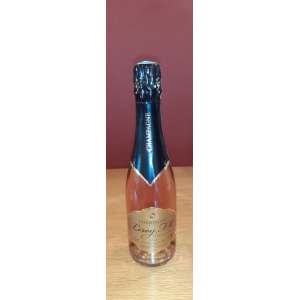 Champagne rosé brut en demi bouteille