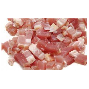 Lardons découpés fumés