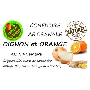 Confiture oignon et orange au gingembre bio