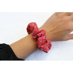 Chouchou géométrique rouge