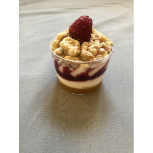 Verrine passion framboises