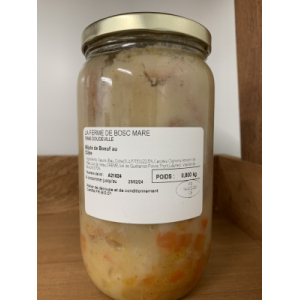 Mijoté de boeuf au cidre.