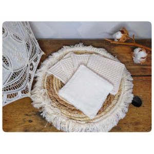 Lingettes double-face crème