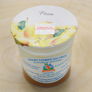 1 yaourt à la confiture de poire