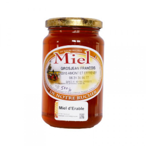 Miel d'érable, pot en verre