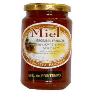 Miel de printemps, pot en verre